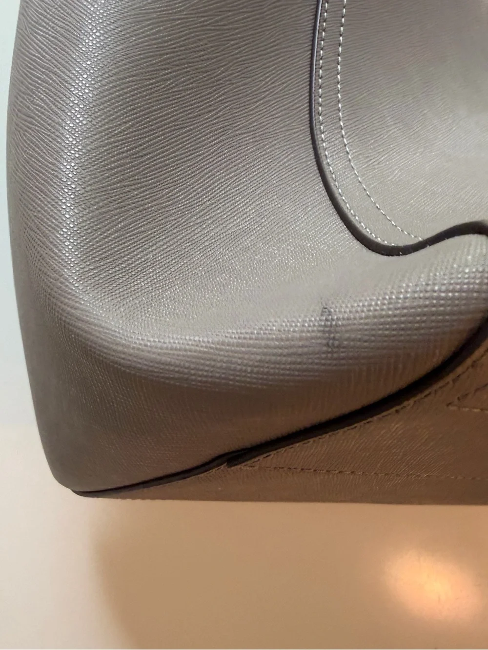Tory Burch Taupe Leather Tote Bag - Picture 11 of 13